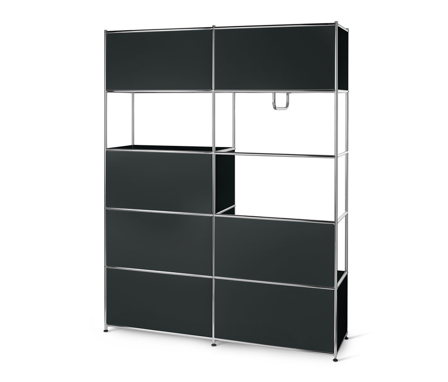 Schwarzer Systemschrank Metall »CN3«.