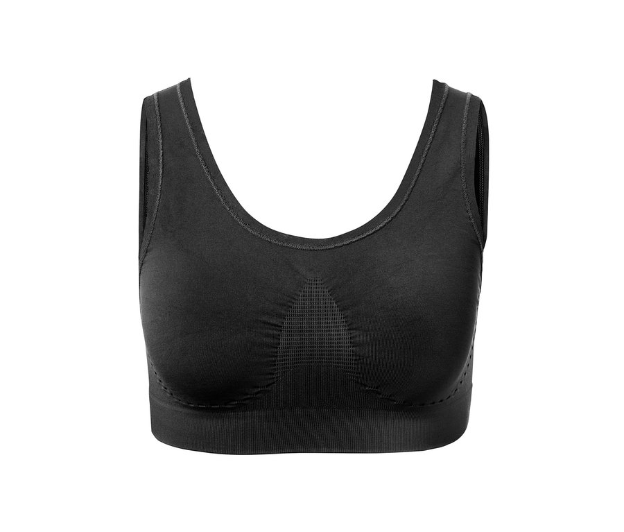 Schwarzes Seamless-Bustier.