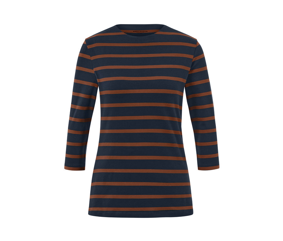 Gestreiftes Shirt mit 3/4-Arm.