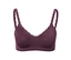 Auberginefarbener Seamless-Soft-BH mit Spitze.