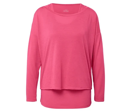 Rosa, langärmliges Shirt.