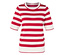 Rot-weiss gestreift