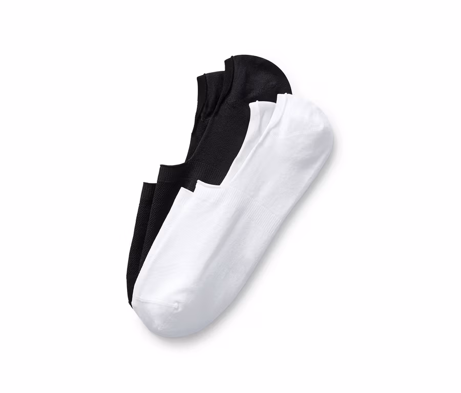 Zwei Paar Sport-Füßlinge und Sport-Sneaker-Socken »Invisible«.