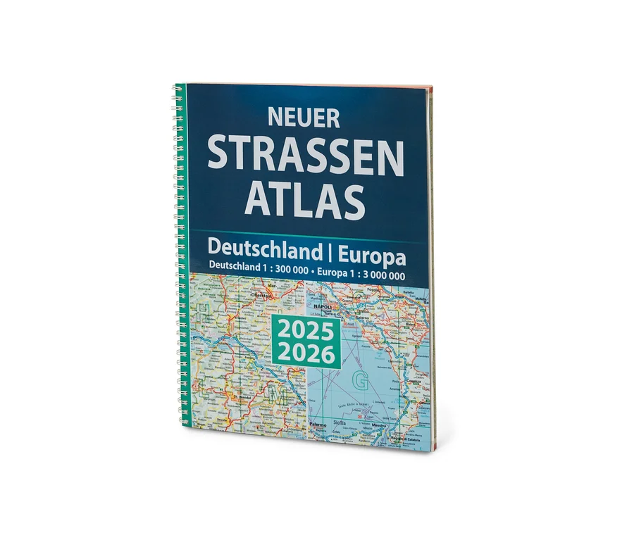Buch: Neuer Straßen-Atlas Deutschland/Europa 2025/2026.
