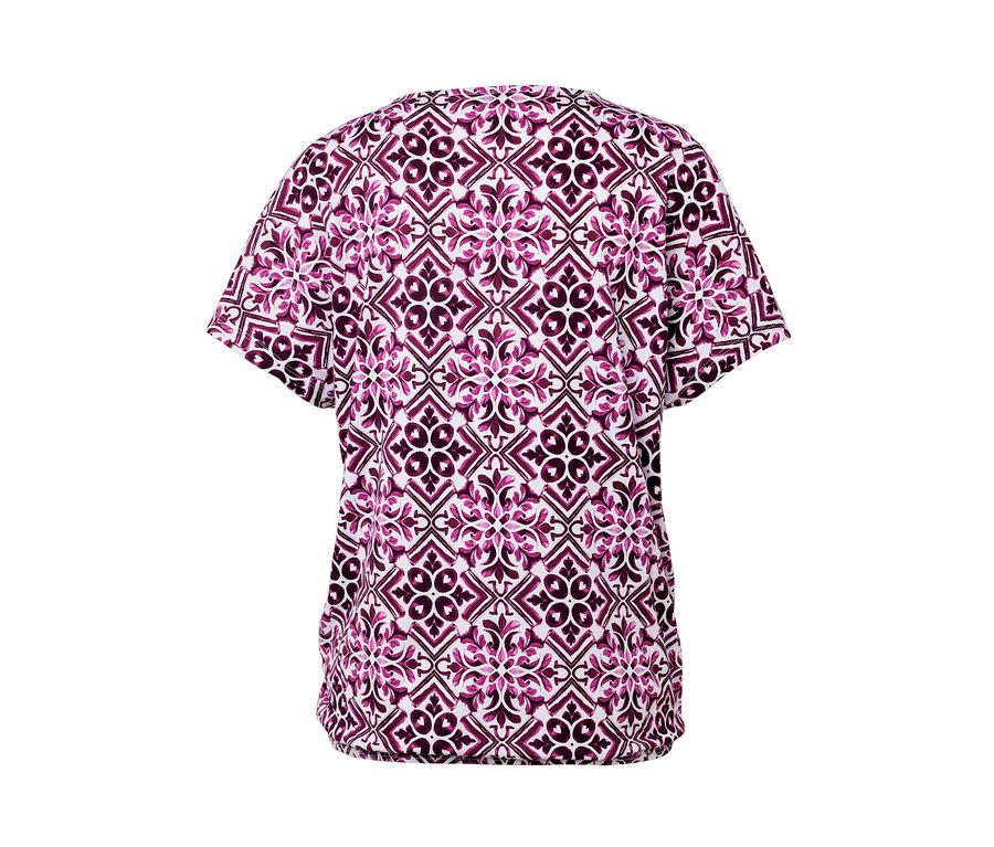Bedrucktes Blusenshirt, berry.