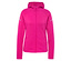 Pinke Kapuzenjacke mit Reißverschluss.