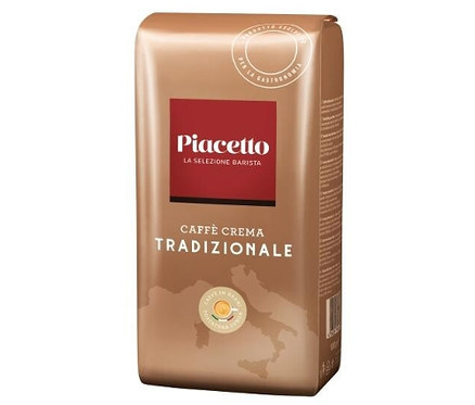 Eine Packung Piacetto Caffè Crema Tradizionale Kaffeebohnen.