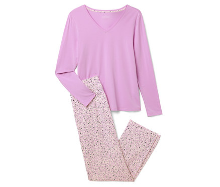 Pyjama, Rosa und Herz-Alloverprint