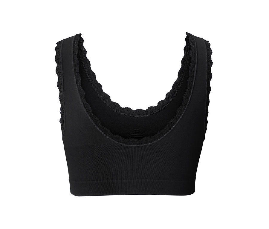 Schwarzes Seamless-Bustier.