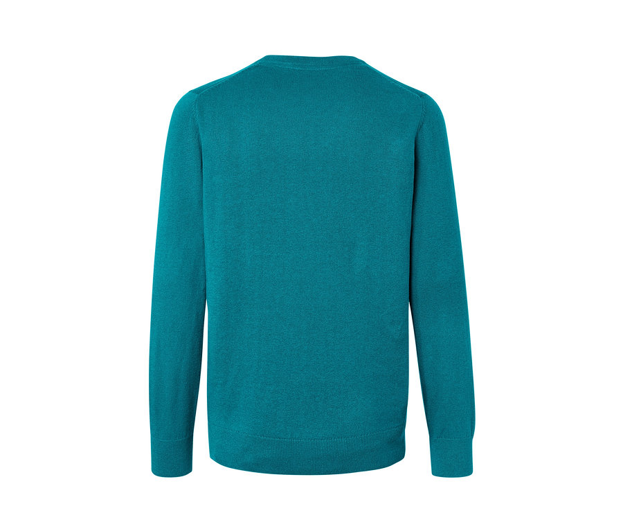 Aqua Pullover mit Rundhalsausschnitt.
