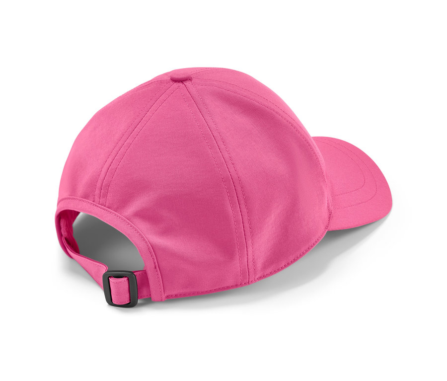 Detailansicht einer pinken Sport-Kappe.