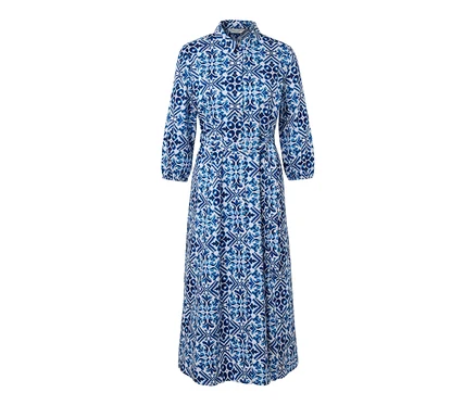 Bedrucktes Midi-Kleid.