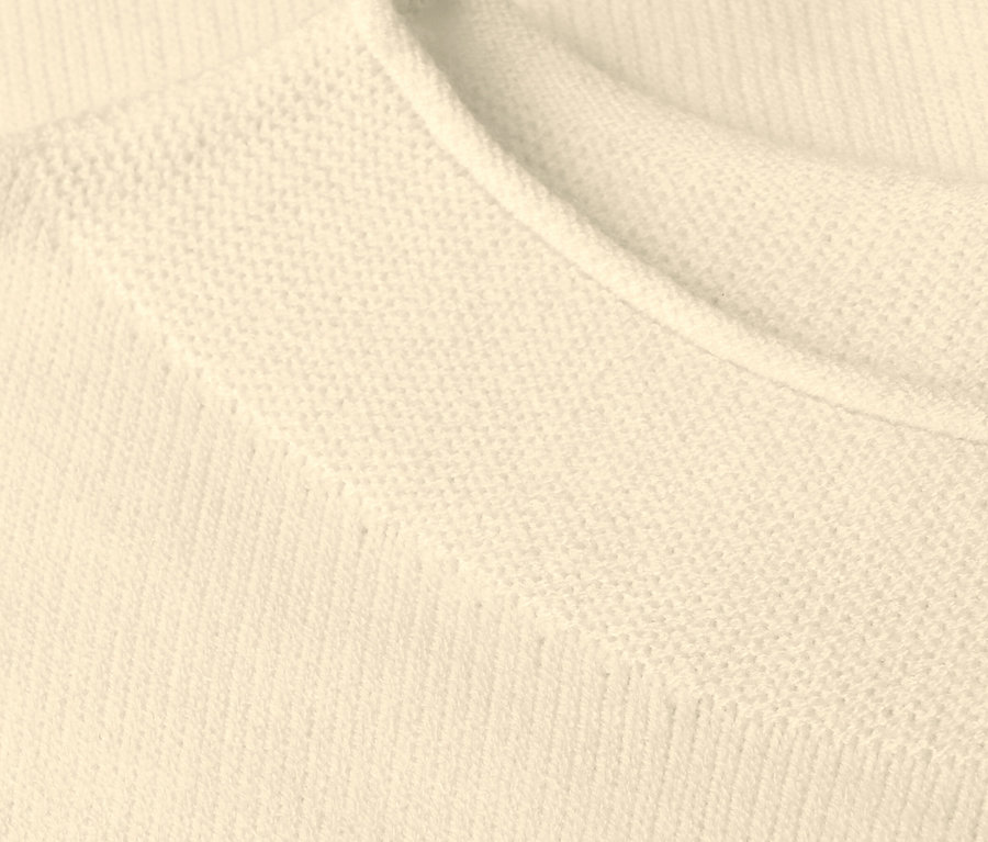 Detailansicht von Street One Strickpullover mit Rollkante, beige.