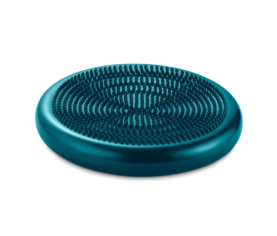 Blaues Balance-Sitzkissen.