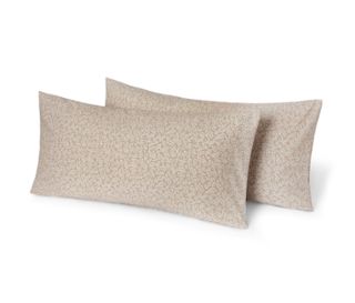 Braun mit beigem Blätterprintaun