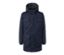 Blaue Parka.
