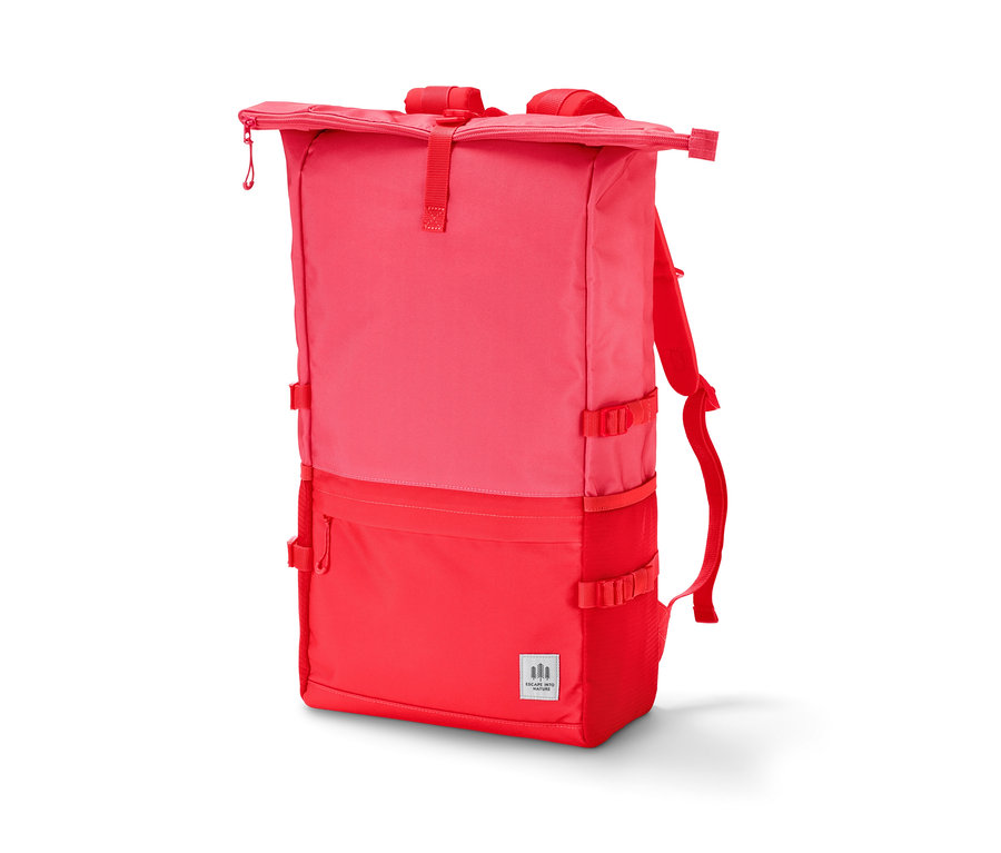 Roter Outdoor-Rucksack.