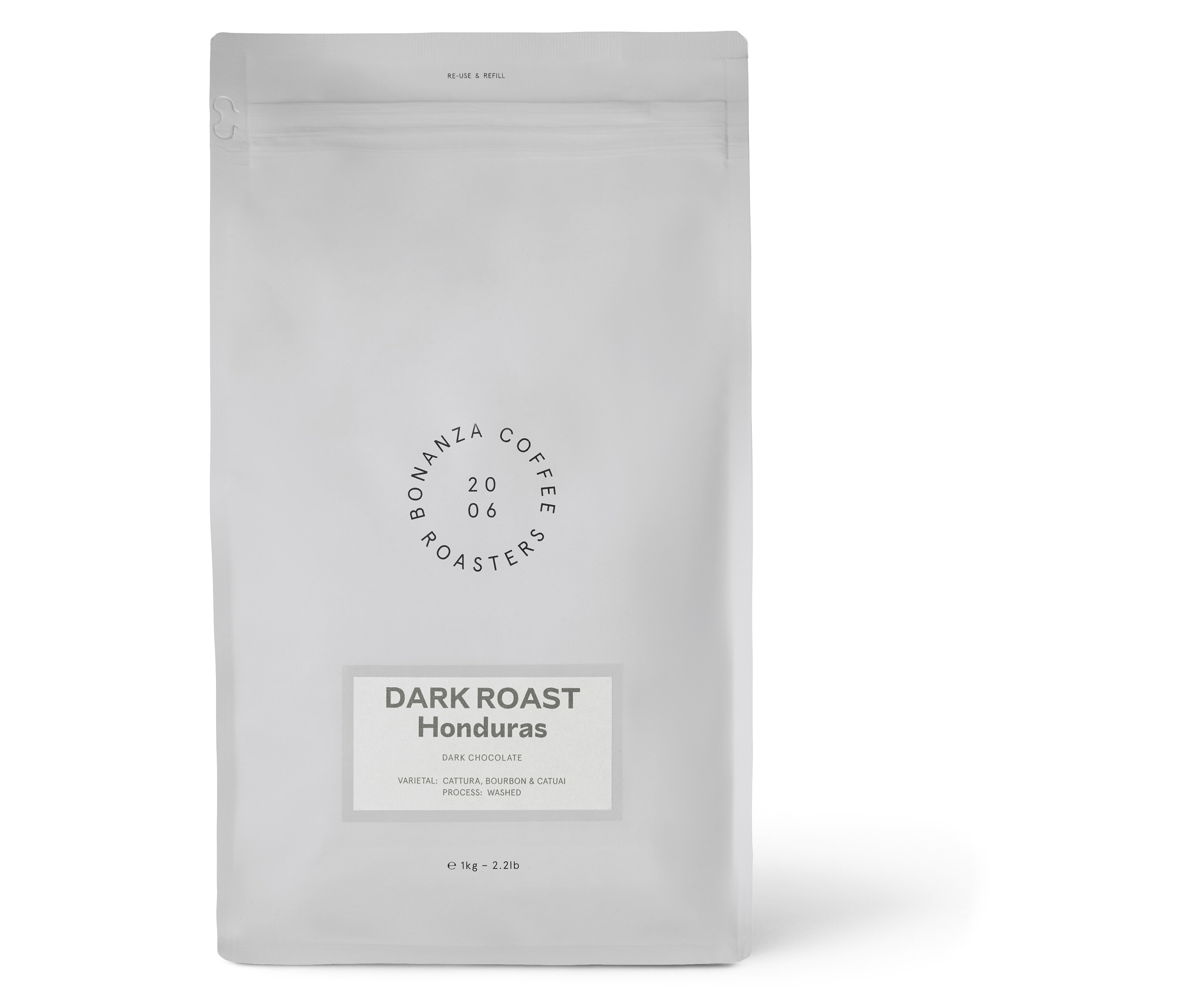 Eine Packung Dark Roast Omni-Roast - 1 kg Ganze Bohne.