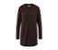 Langer Strickpullover, dunkelbraun.