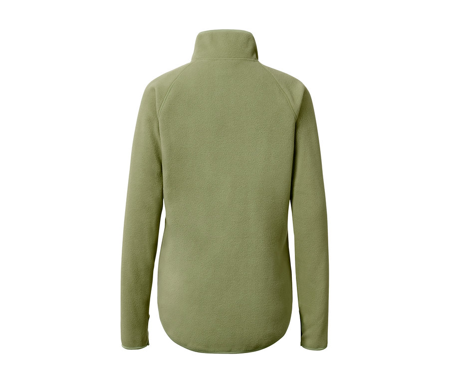 Rückansicht einer Fleecejacke.