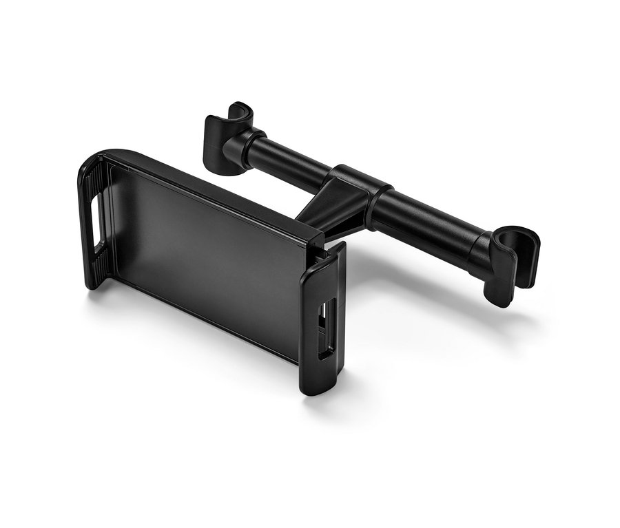 Schwarze Auto-Tablethalterung.