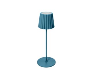 Schirm und Fuss blau<br>Ladekabel schwarz