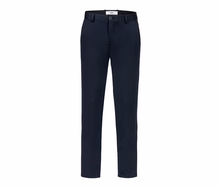 Eine marineblaue Jersey-Chino.