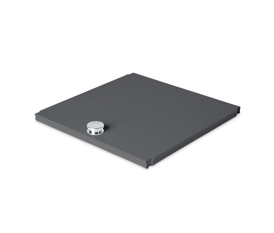 Graues Türenergänzungs-Set Metall »CN3«.
