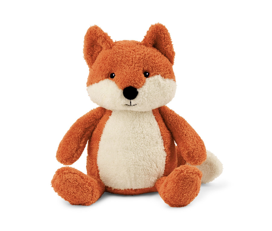 Sitzendes Plüschtier »Fuchs«.
