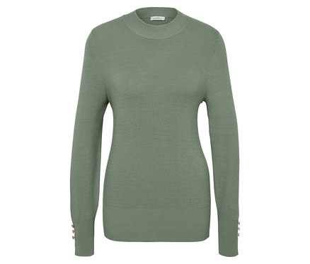 Feinstrickpullover, salbei
