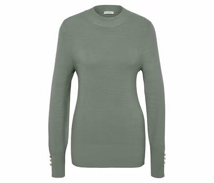 Feinstrickpullover, salbei.