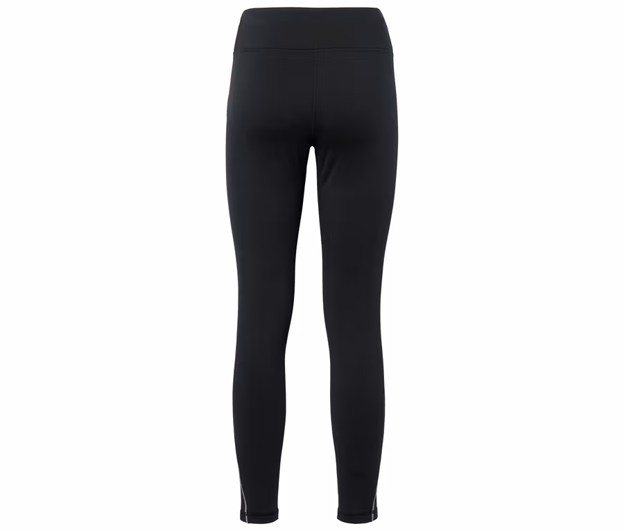 Schwarze Leggings von hinten.