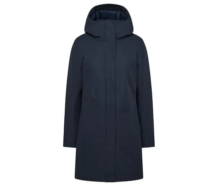 Blauer Thermo-Mantel.