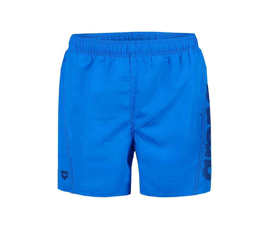 Blaue arena Badeshorts Fundamentals Logo.