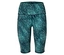 Capri-Leggings mit abstraktem, blaugrünem Muster.