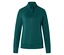 Grüne Reissverschluss-Trainingsjacke mit Stehkragen.