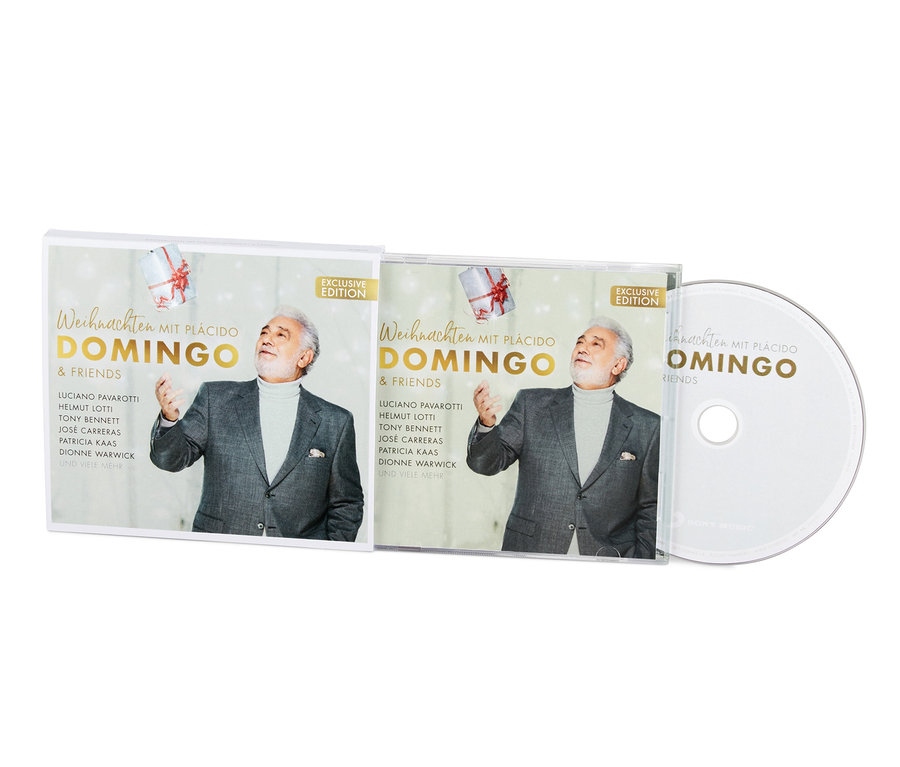 Zwei CDs »Plácido Domingo« nebeneinander und eine CD separat.