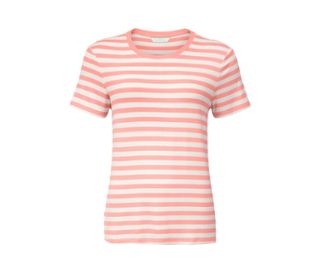 Rosé-cremefarben gestreift