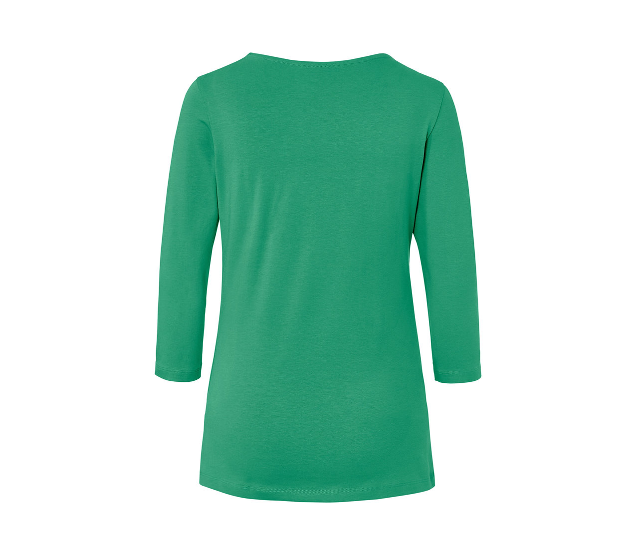 Grünes Shirt mit 3/4-Arm.