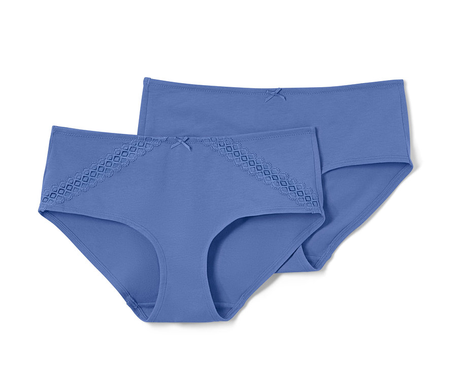 Zwei blaue Pantys.
