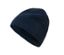 Blaue Strickmütze.
