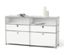 Sideboard Metall "CN3" mit 2 Klappenfächern, 2 Schubladen und 2 offenen Fächern, weiss - /img/gAQHT6PM/64/image.jpeg