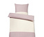 1 Seite roséfarben meliert mit beigefarbenem Streifen<br>1 Seite roséfarben meliert