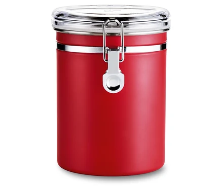 Eine rote Aromadose.