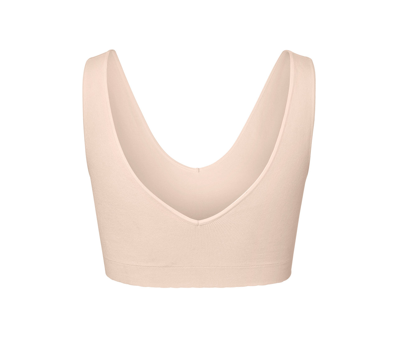 Cremefarbenes Seamless-Bustier.