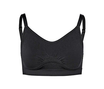Schwarzer Seamless-Sport-BH.