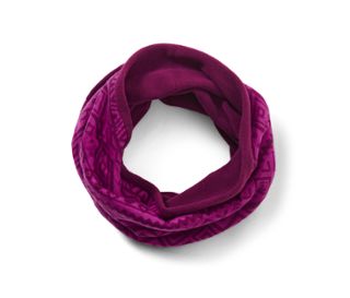 Pink mit bordeauxrotem Alloverprint