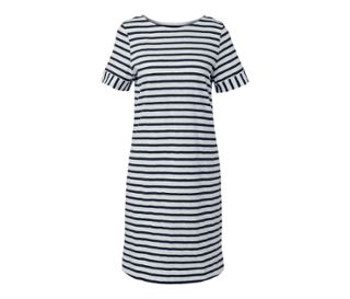 Navy-weiss gestreift