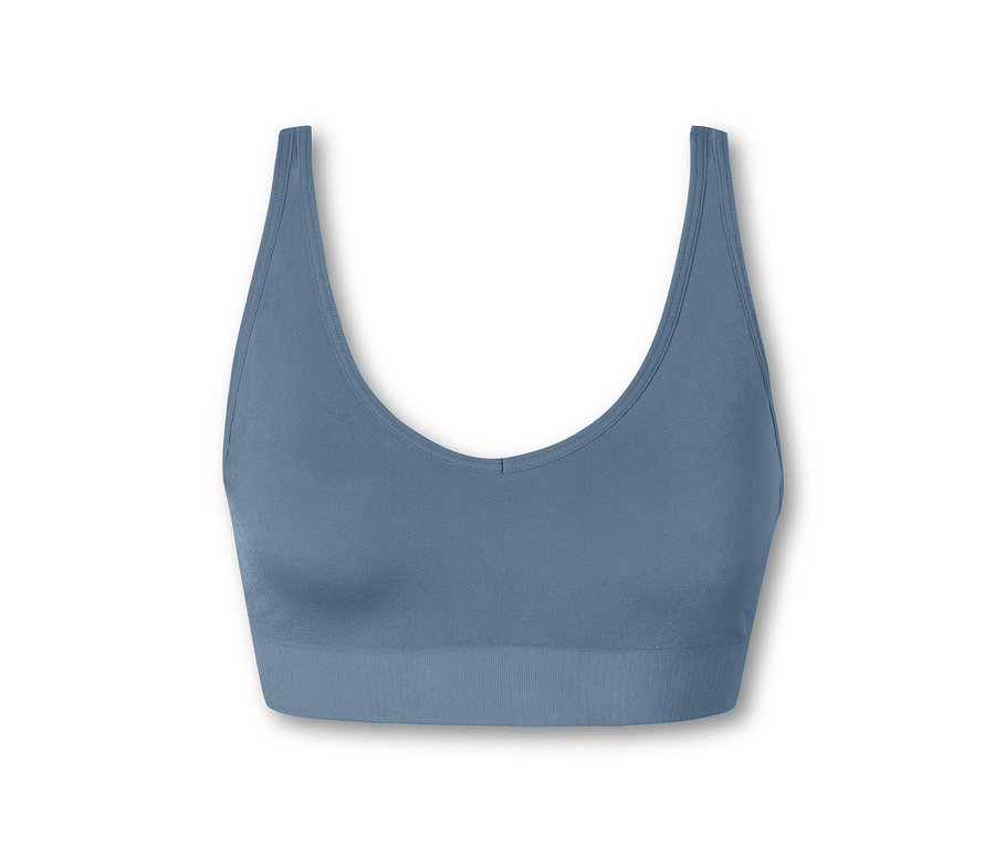 Atlantikblauer SCHIESSER Soft BH mit Pads.