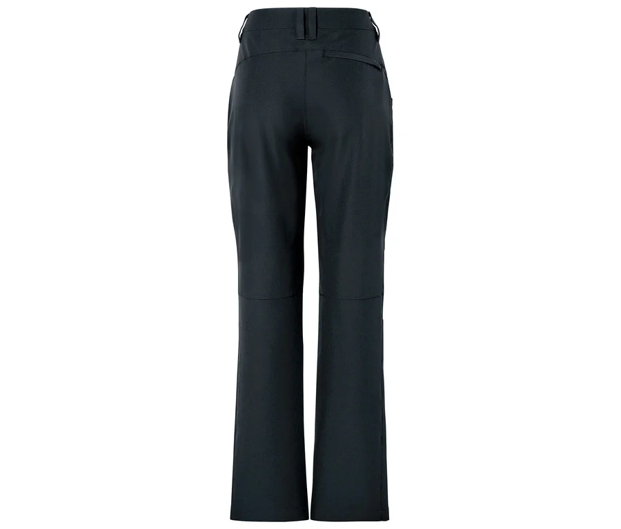 Eine dunkle Hose von hinten.